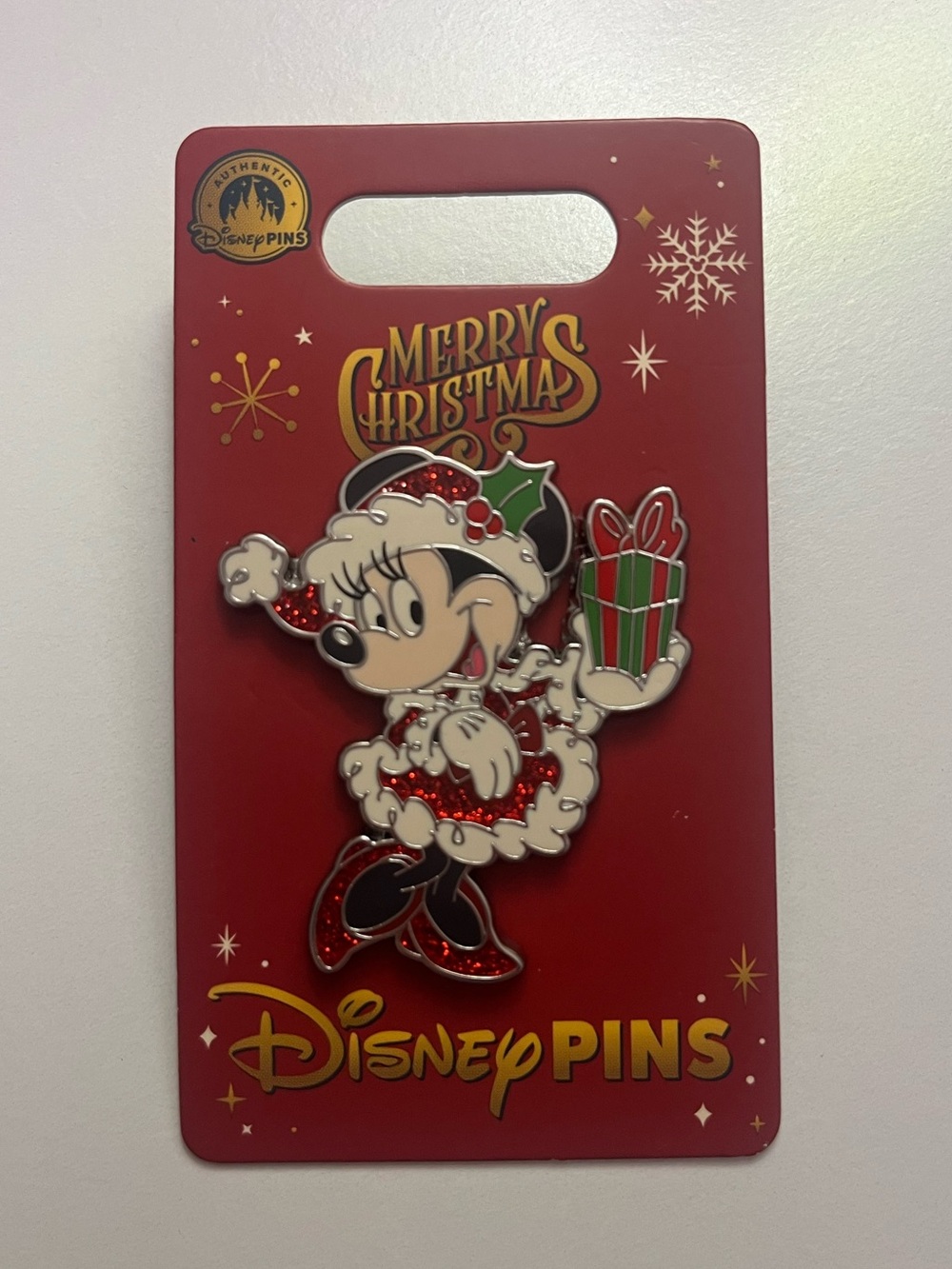 Disney Minnie Mouse Christmas Pin 💚❤️